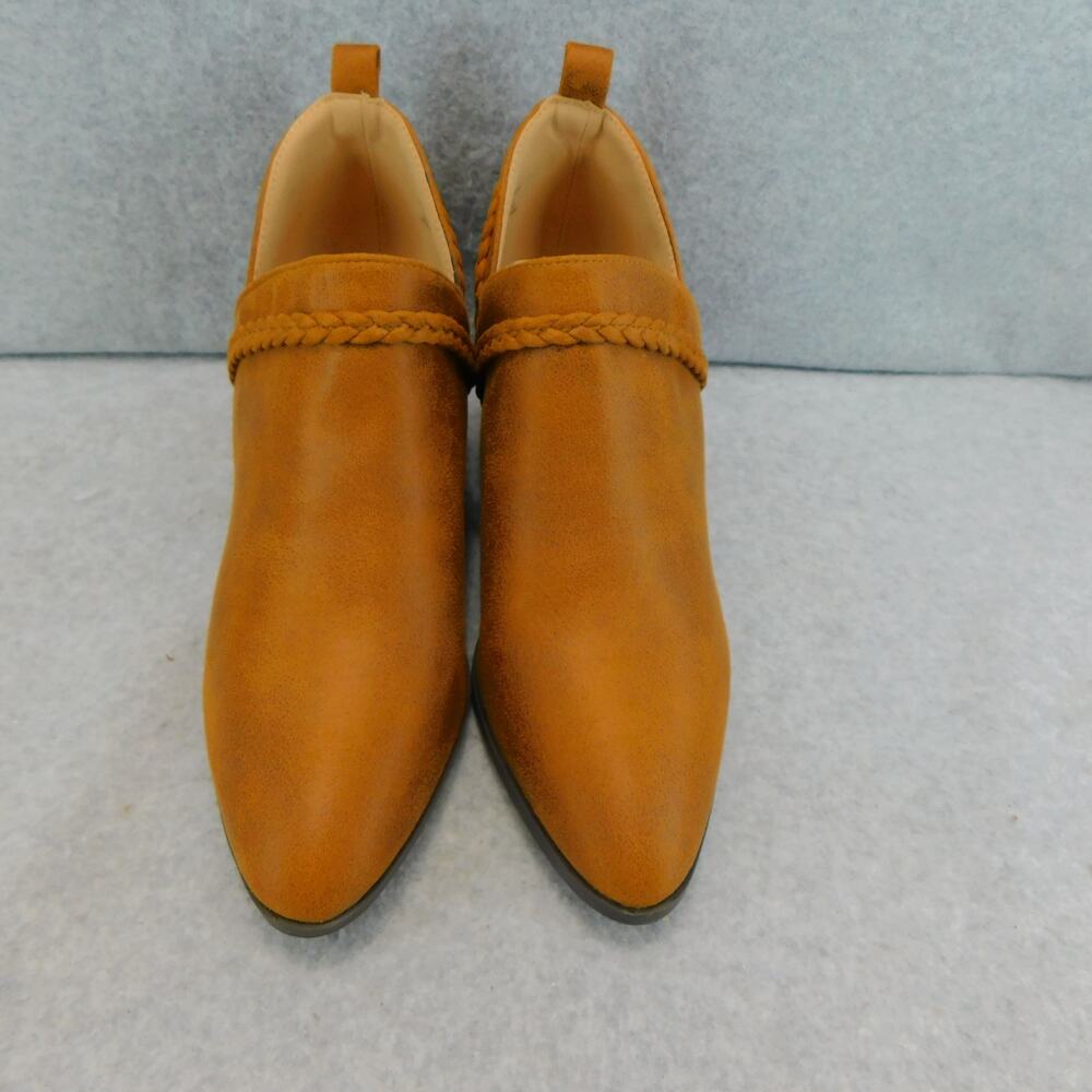 Journee Collection Women's Sophie Ankle Bootie Brown Size 7.5 - Picture 7 of 11